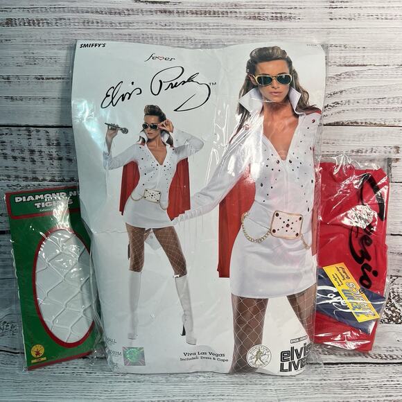 Elvis Presley Viva Las Vegas Costume Set With EXTRAS Womens Medium 33252 Smiffys - Picture 1 of 16